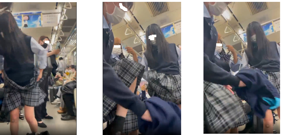 女子高生の生着替え盗撮動画が拡散　ネットで微妙な雰囲気　着替え場所が公衆の面前・電車の中のため