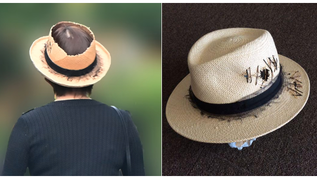 広末涼子さんの近影が話題　FRIDAYが激写　頭頂部が無い帽子は仏の高級品「MAISON MICHEL」の模様